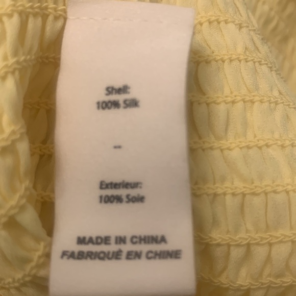 Cinq à Sept Yellow Ruffle Top - Picture 11 of 15